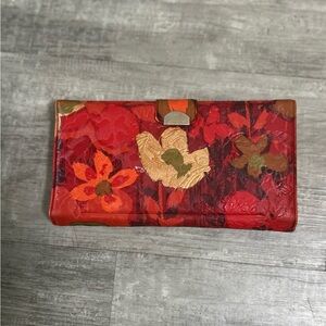 Vintage 1970’s Floral Red Wallet